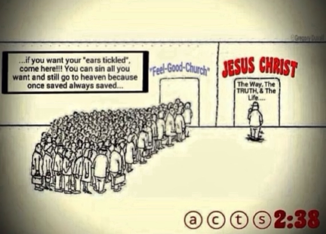 Feel-good-church vs Jesus Christ