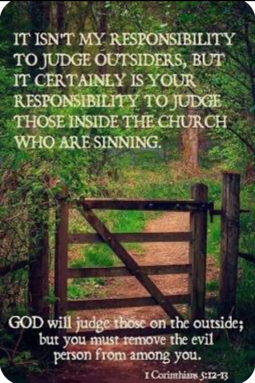 1 Corinthians 5:12-13