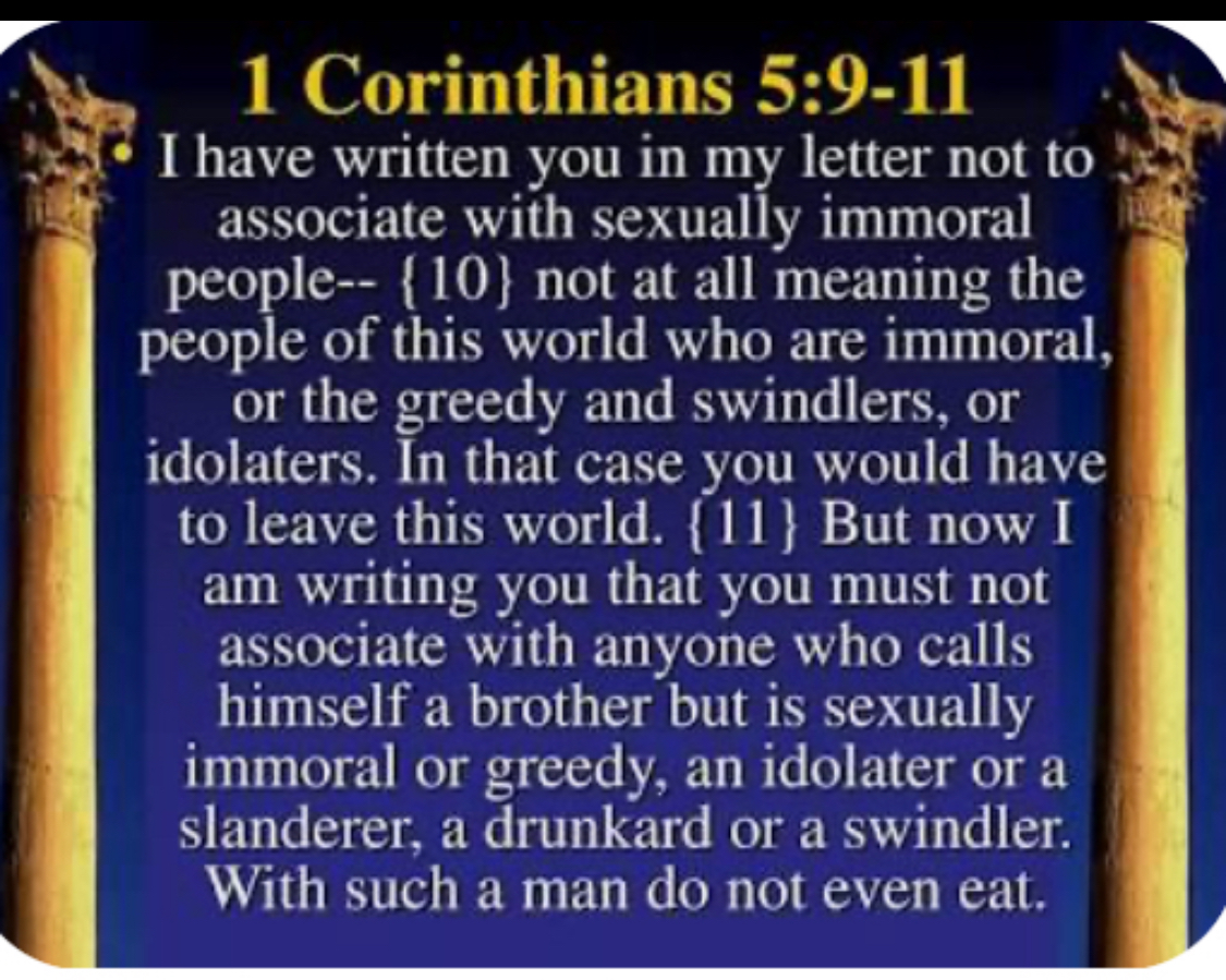 1 Corinthians 5:9-11