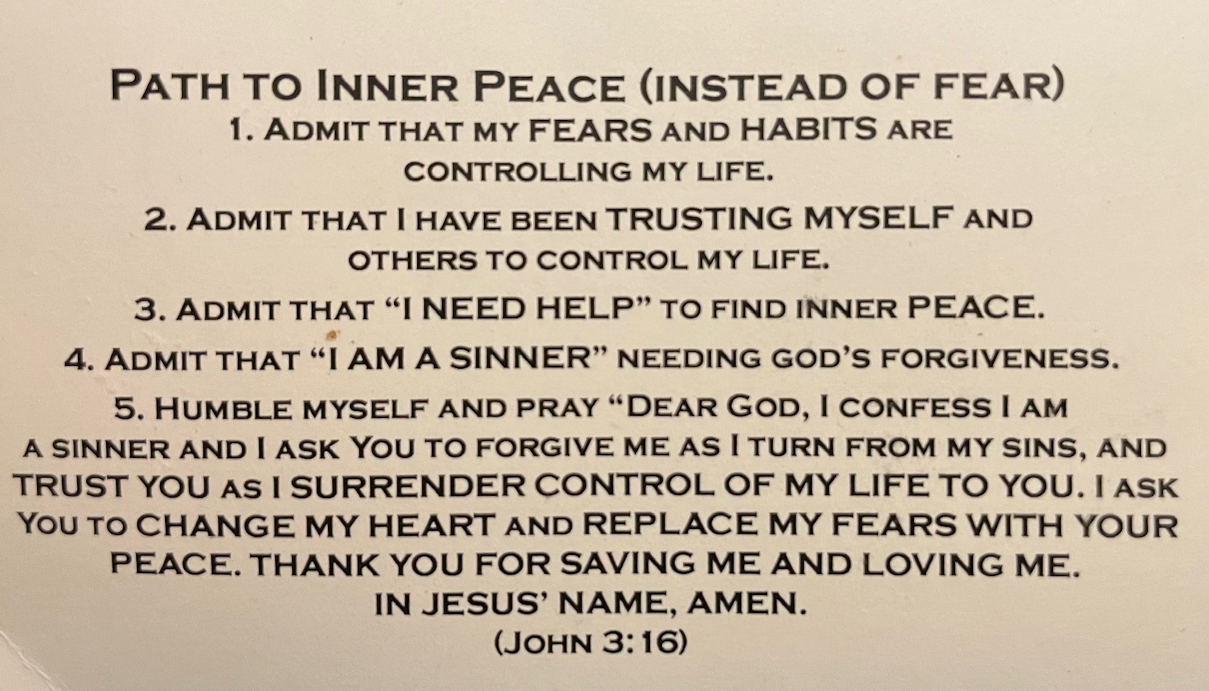 Path to Inner Peace